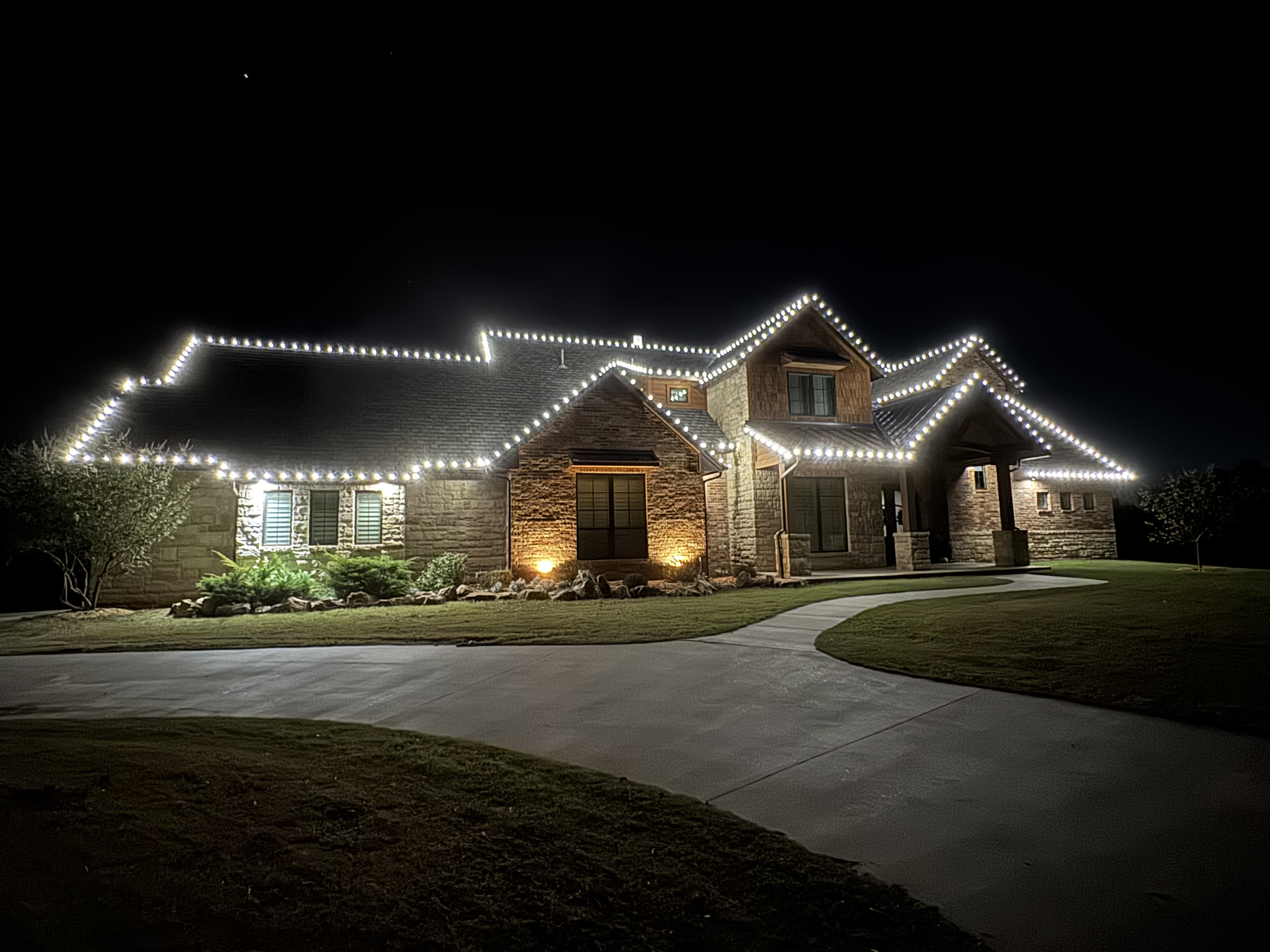 Stunning bright Christmas light display showcasing our brightest installation work in Oklahoma City and Norman area
